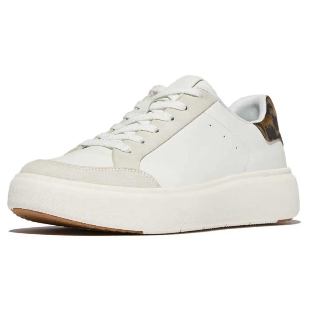 Fitflop RTG Leopard Backtab Leather Sneakers