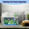 Aquarium Kit Starter Betta Fish Tank for Beginners Silent Decorative Fish Bowl for Turtle Aquatic Animals Clear Desktop Aquarium