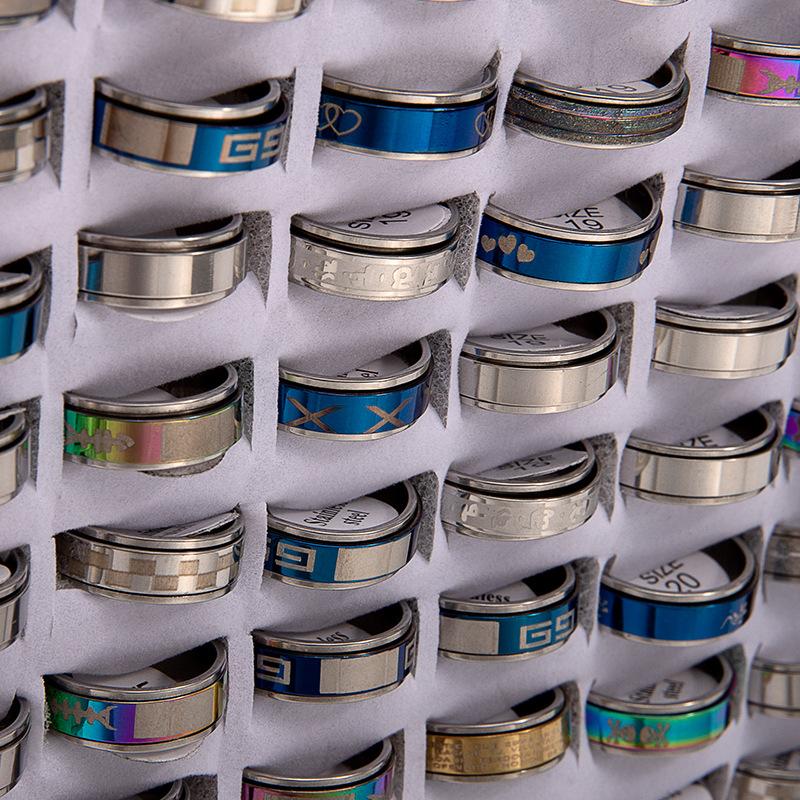 

5 шт., вращающееся декомпрессионное кольцо из нержавеющей стали, кольцо из титановой стали, кольцо из сплава