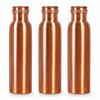 Nirmal Ganga Pure Copper Water Bottle Set - 1 Litre Each, Premium Plain Design, Superior Shudh Tamba Quality//Pack of 3