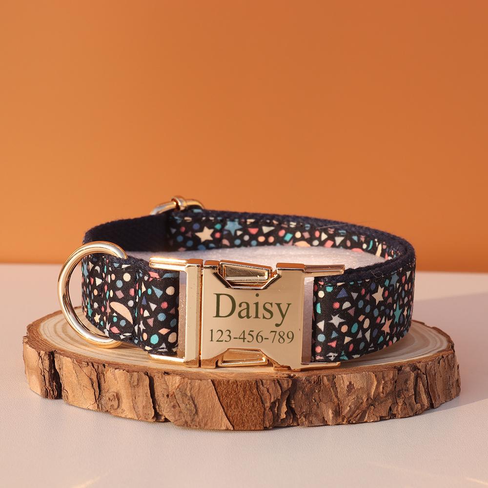 Personalized Dog Collar Customized ID Name Tel Engraving for Small Medium Large Dogs Walking Chihuahua Accesorios