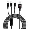 Car Emblem 3in1 Type C Lightning Micro USB Fast Charging Cable for Audi C5 C6 C7 A4 B6 B8 B7 A6 A3 A5 Q3 Q5 Q7 8P S3 S5 S1 S4 S2 RS3 RS4 RS5 RS6 RS8