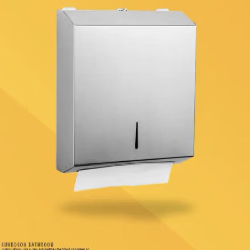 Cmaos Brushed Stainless Steel Jumbo Roll Paper Towel Dispenser
