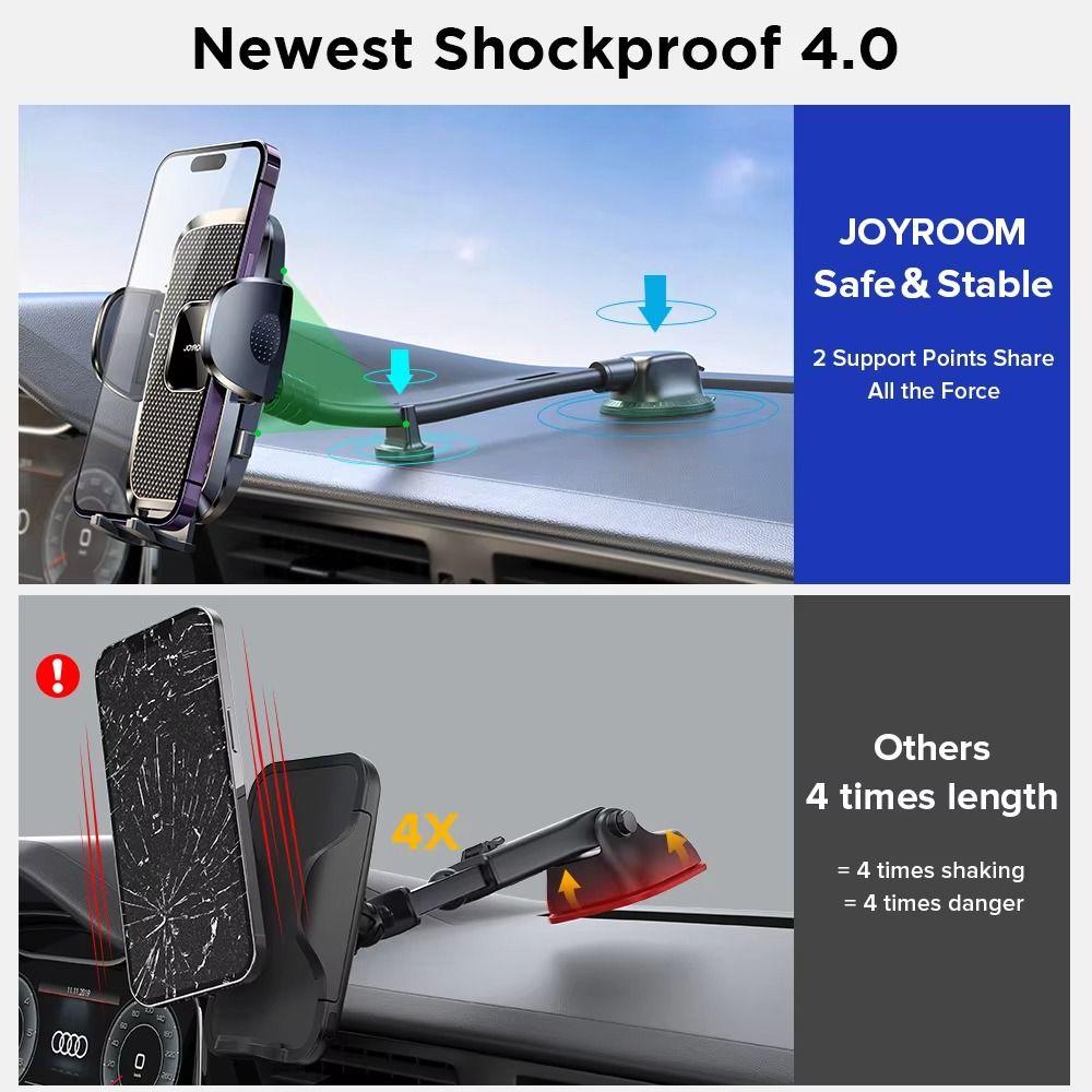 Flexible Auto Navigation Bracket Long Arm Auto Phone Stand Reusable Car Phone Holder  Car Interior