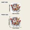Broken Wall Santa Claus and Elk Living Room Entrance Hall Home Festival Beautification Wall Stickers