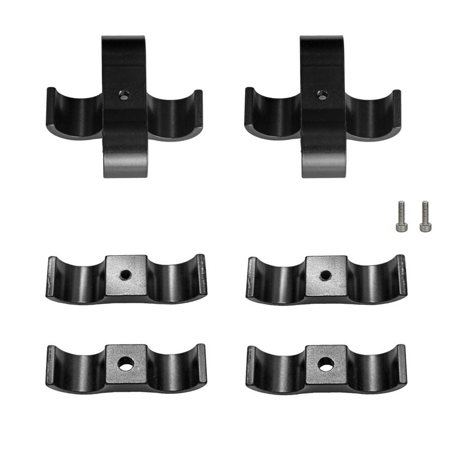 8x Hose Separator Clamp Fitting Connector 4AN 11mm for Braid Oil Fuel Hose Line
