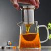 Heat Resistant Glass Teapot With Stainless Steel Tea Infuser Heated Container Tea Pot Decanter Kettle Tea Filter Baskets Teaware