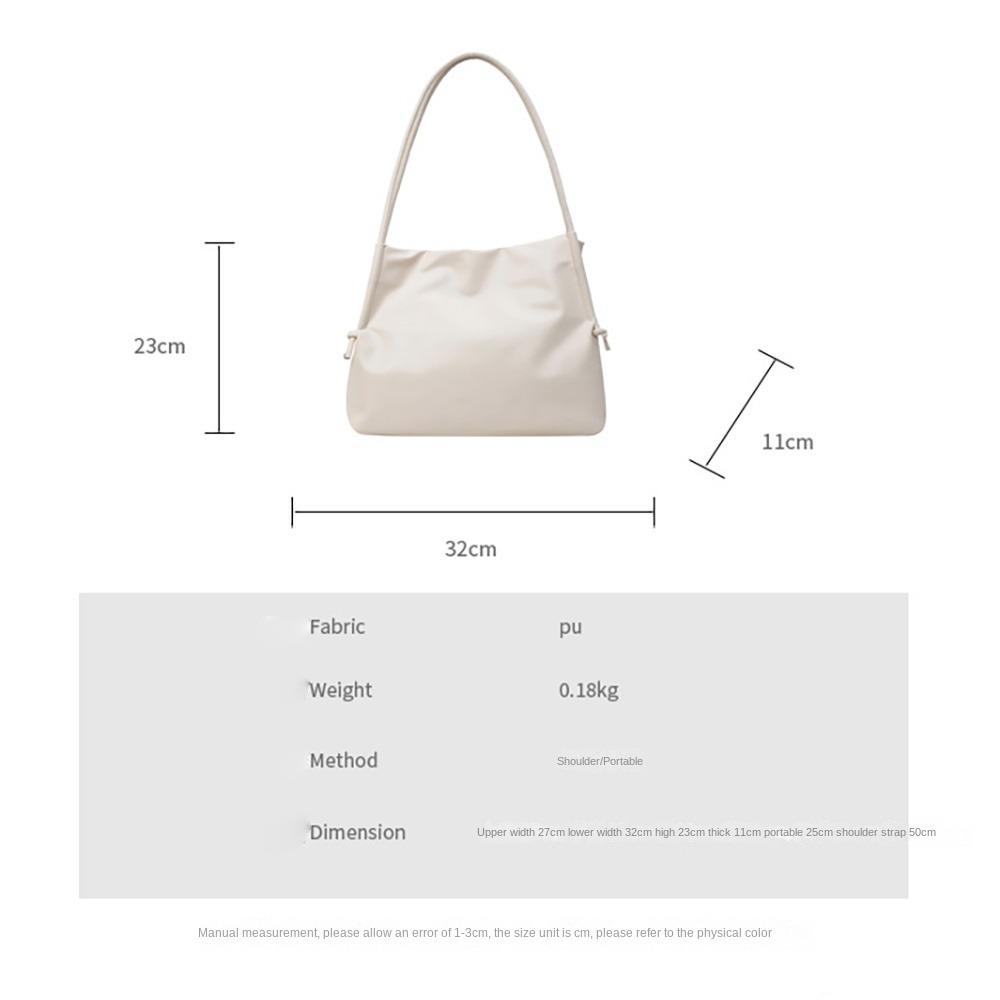 High Capacity Hand Bag Fashion PU Popular Tote Bag Trendy Temperament Shoulder Bag Female