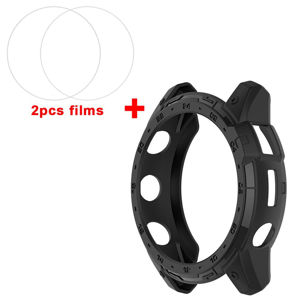 TPU Silikonhülle + Panzerglasfolien für Garmin Tactix 7 Oled Schutzhülle Schale Displayschutzfolie Smartwatch-Zubehör