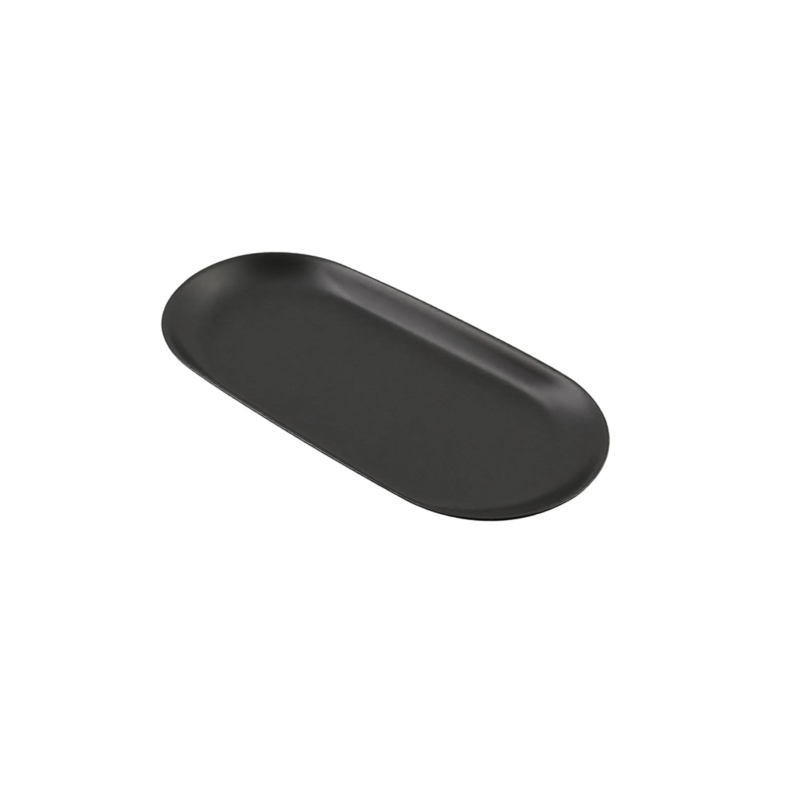 Stainless Steel Oval Tray Medium Size Multipurpose Serving Plate Snack Tray Jewelry Holder Organizer one size