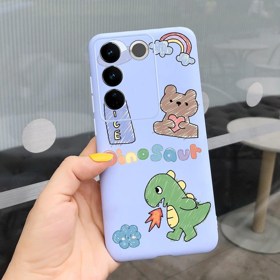For Vivo V27 Pro Case Vivo V27e Back Cover Fashion Candy Color Painted Funda For Vivo V27 5G V 27e V27Pro V2237 V2230 Soft Shell