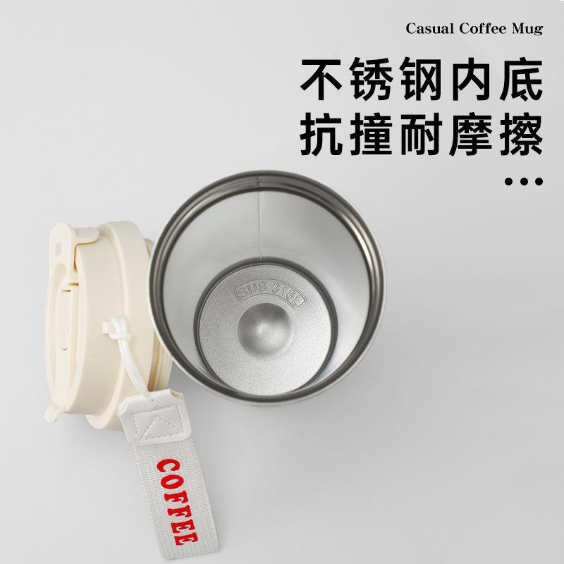 New double drink mug stainless steel high color Coffee Cup car simple water Cup