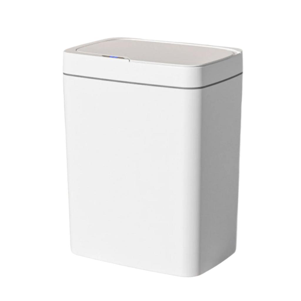 Intelligent Trash Container with Sensors Lid Fashion Automatic Garbage Can for Various Room Placement Trash Bin