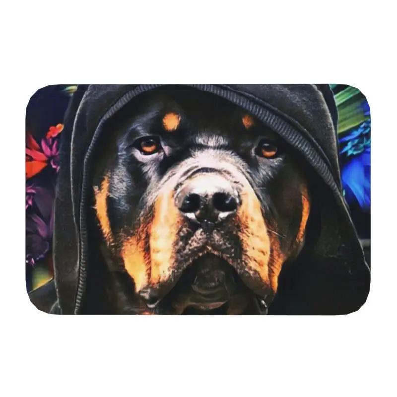 Rottweiler Dog Door Mat Bathroom Kitchen Anti-Slip Floor Rugs Pet Animal Outdoor Doormat Living Room Entrance Carpets Footpad