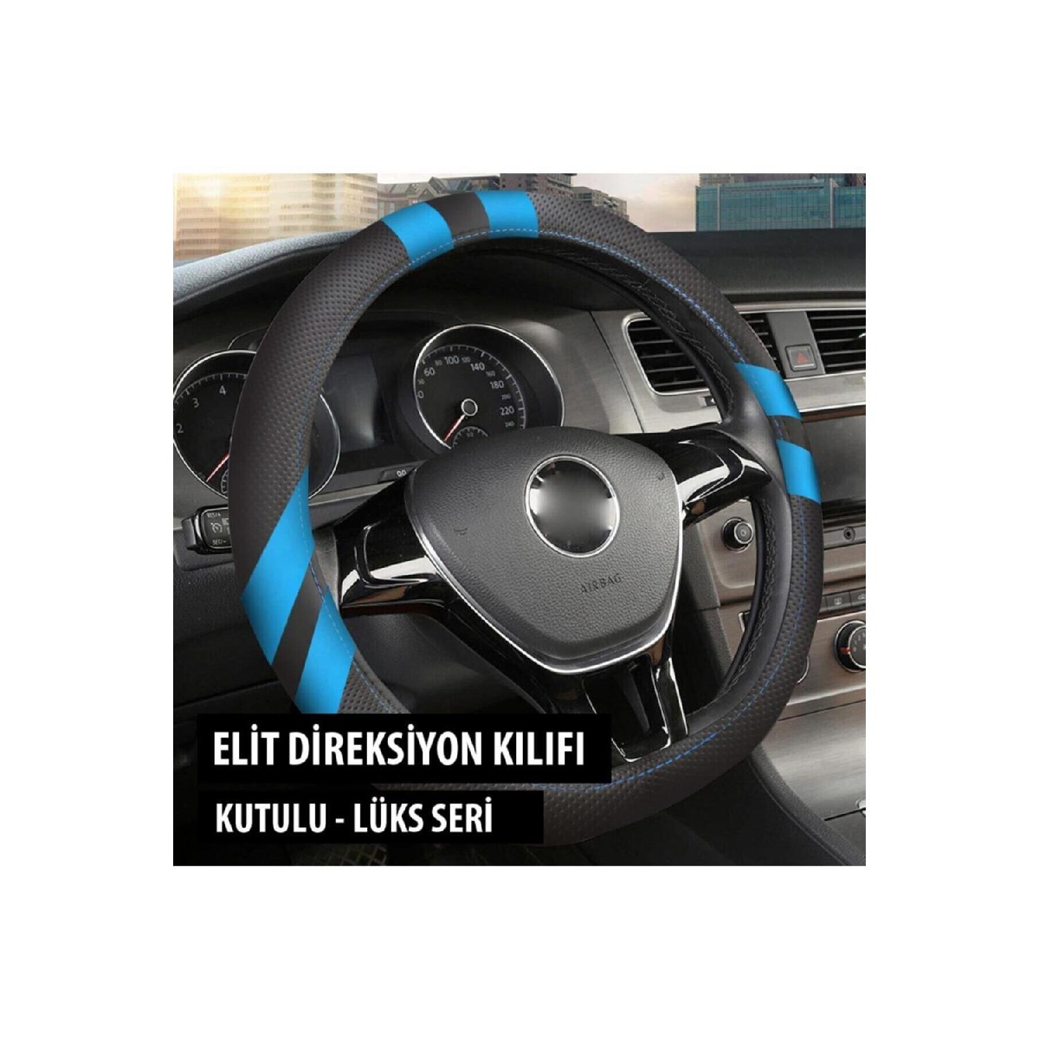 

Elite Steering Wheel Cover Blue - Snap-on