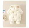 Gesteppter Baby-Overall: Warme Samt-Oberbekleidung für Baby Herbst/Winter