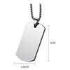 Custom Engraved Military Dog Tag Necklace