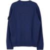 Stone Island Solid Color Logo Long Sleeve Crew Neck Sweater Kids sweater Blue 7516506A1-V0027