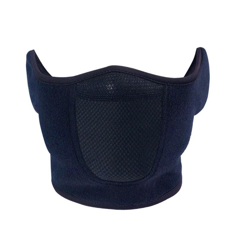 Winter Ski Face Mask Windproof Biking Face Cover Cold Weather Breathable Fleece Half Mask For Cycling and Commuting