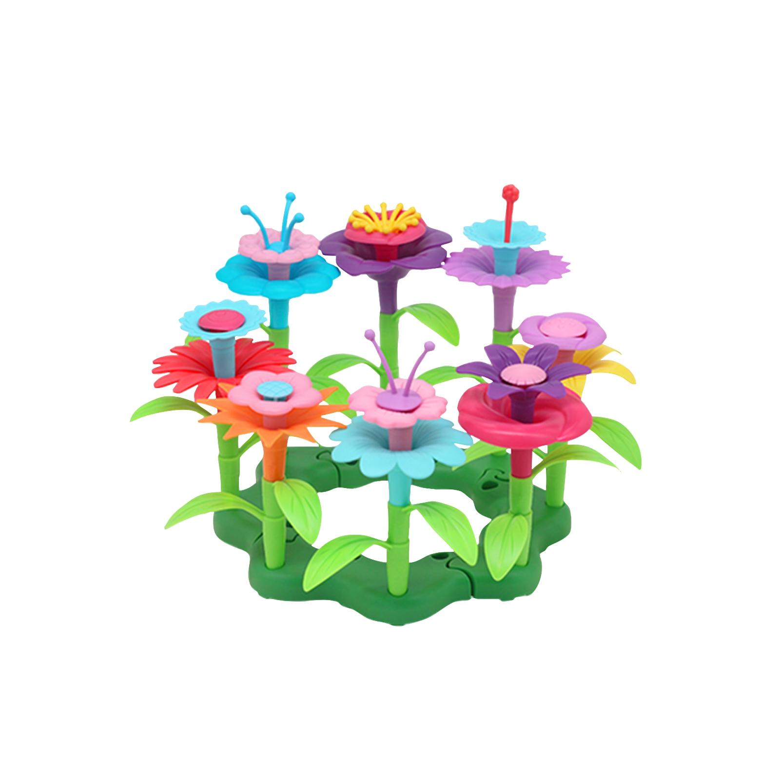 

Развивающие игрушки-конструкторы для мальчиков и девочек, Универсальные цветочные композиции для сада, Детские пластиковые пазлы, Подарки к празднику One Size зелёный