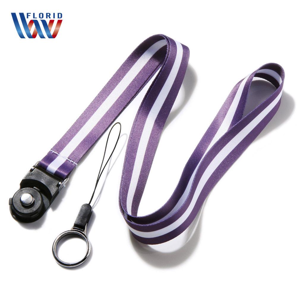 2-in-1 Double-Sided Phone Lanyard with Detachable Rotating Buckle and Card Holder Compatibility