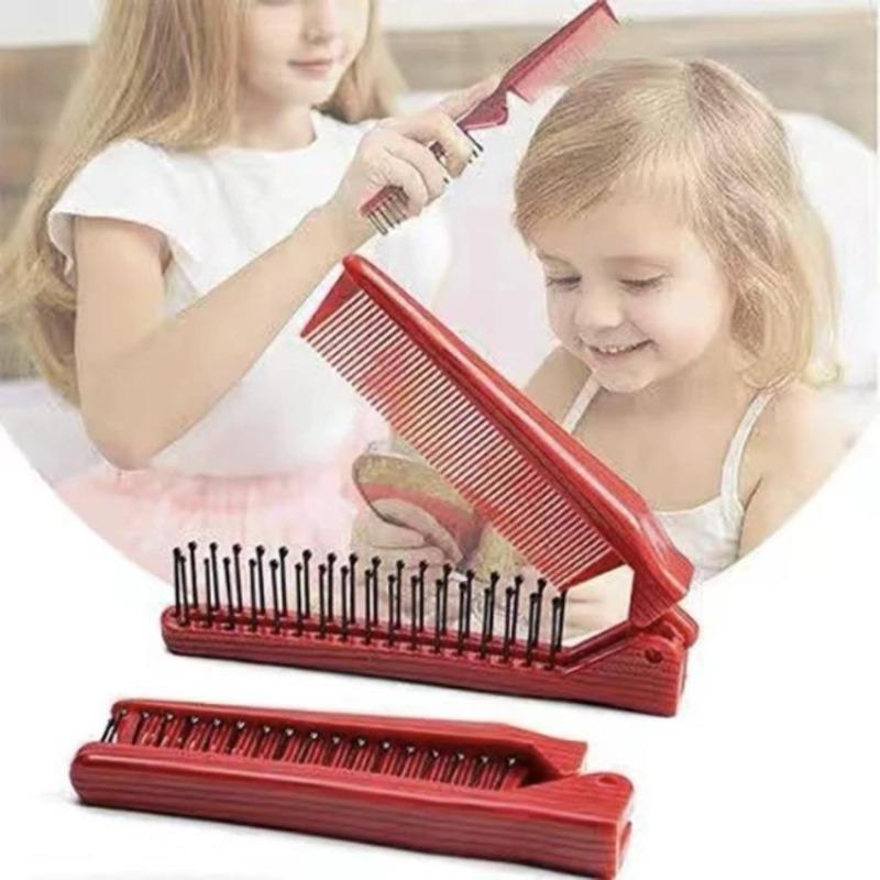 2 In 1 Portable Folding Hair Comb Head Massage Hair Comb Anti Static Hairdressing Tools for Women Professional Hair Styling Tool