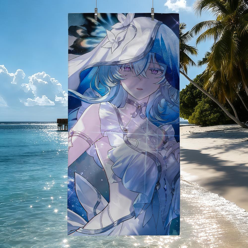 Anime The Shorekeeper Towel Quick Drying Beach Towels Are Suitable For Swimming Pools Camping Yoga And The Gym