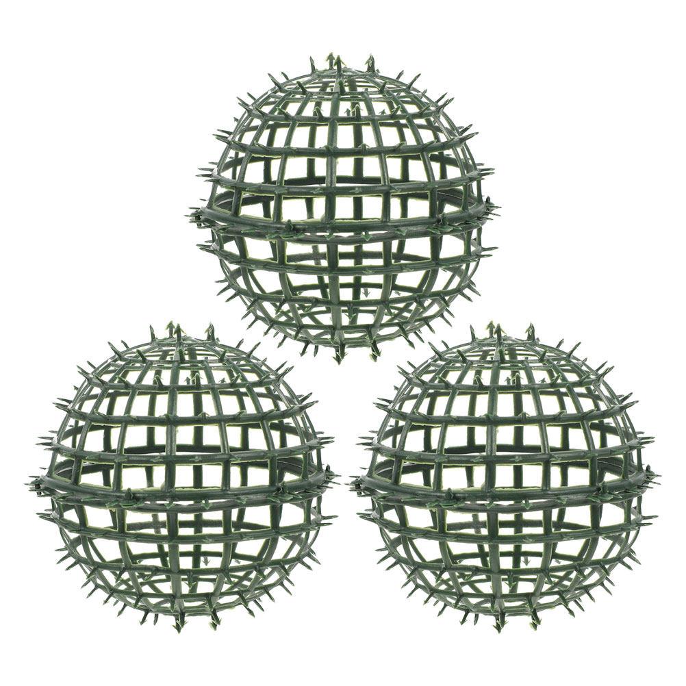3 Stück Kunststoff-Formschnittball-Stützgestell Blumenarrangement-Rahmen Für Hochzeit Zuhause Garten Grünpflanzen-Kugel-Dekoration Kunstpflanze