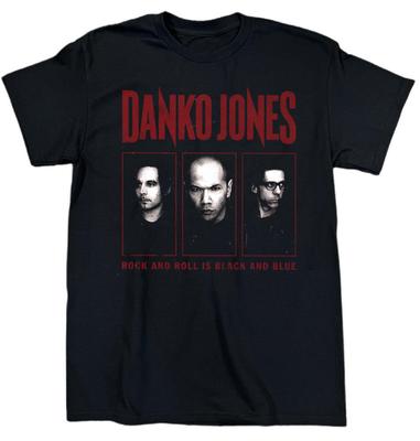 NOWY Danko Jones Rock & Roll Jest Czarny i Niebieski Bawełniany Czarny T-shirt S-5XL BT664 Koszulka Unisex