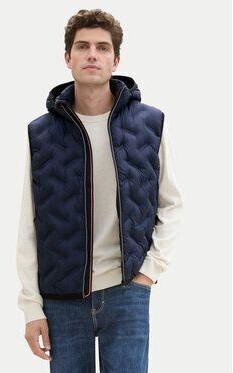 Winter Jacket Tom Tailor Hybrid Vest with Hood (1041313) Sky Captain Blue