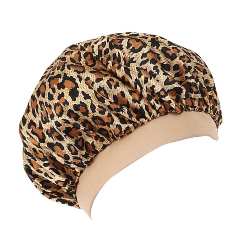 Baby Satin Sleep Cap with Cute Print – Infant Head Scarf & Bath Hat