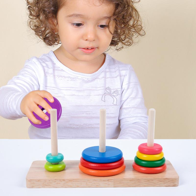 Wooden Stacking Multilayer Puzzle For Concentration Development Intelligence