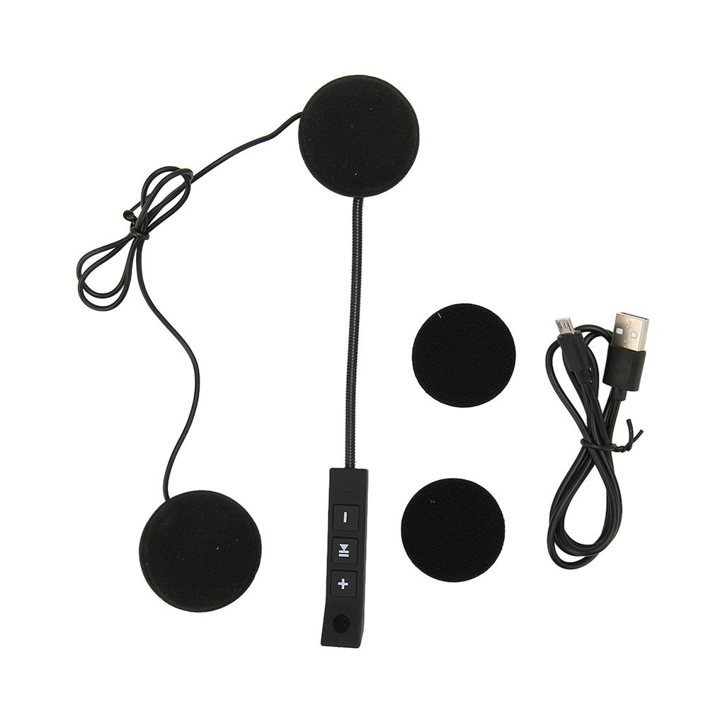 Motorcycle Helmet Bluetooth5.0 Headset HD Calling Noise Reduction 3 Button Rechargeable Helmet