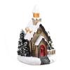 Luminous Christmas Glowing Small House Resin House Ornament LED Light Snow House  Party Favors