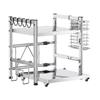 Adjustable Pull-out Microwave Oven Rack – Multi-functional Stainless Steel Shelf for Kitchen Countertop Cookware Storage