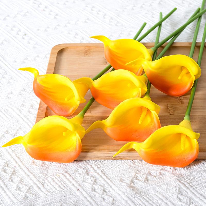 Calla Lily Fiore artificiale per la decorazione della casa, ornamenti per matrimoni