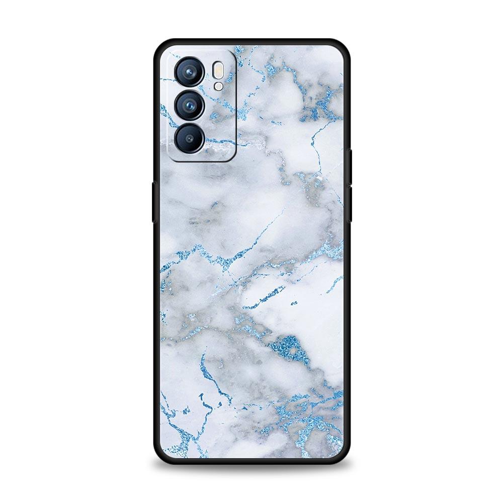 Love Marble Pattern Soft Phone Case For Oppo Find X5 A54 A53 A52 A9 2020 A15 A95 A16 A76 A74 A12 Reno7 SE Reno6 Pro 5G TPU Cover