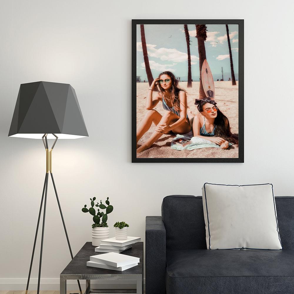 Nude Woman Mona Lisa Sexy Girl Wall Art Poster Print Retro Nordic Mural Frail Bikini Canvas Painting Living Bed Room Home Decor