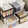 Clear PVC Storage Box | Flip-Top Lid & View Window | Multi-Use Organizer for Toys, Crafts & Supplies | Durable Gift Container