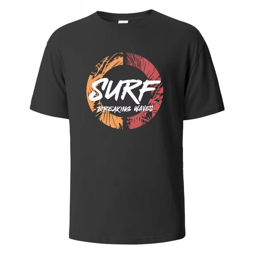 ZX 2026 new Printing Classic Cotton Tee Simple Round Neck Design Breathable Fabric Unisex Short Sleeve Top Men TShirt S