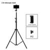 Stativ na mobilní telefon se světelným stojanem pro živé vysílání a fotografování, nastavitelná výška od 1,6 m do 2,1 m