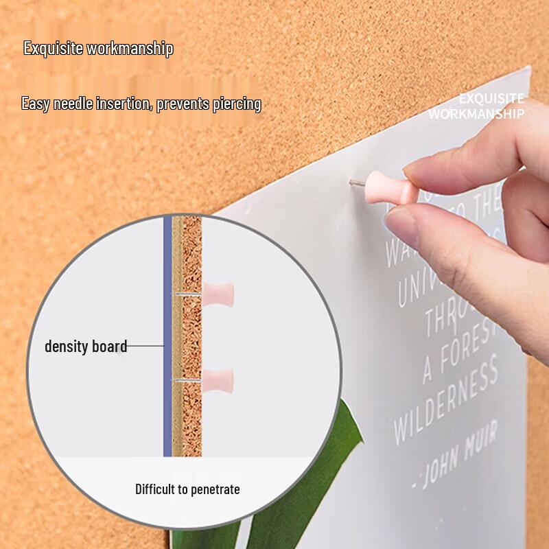 Пробковая доска для сообщений Deli 40x60см с деревянной рамой