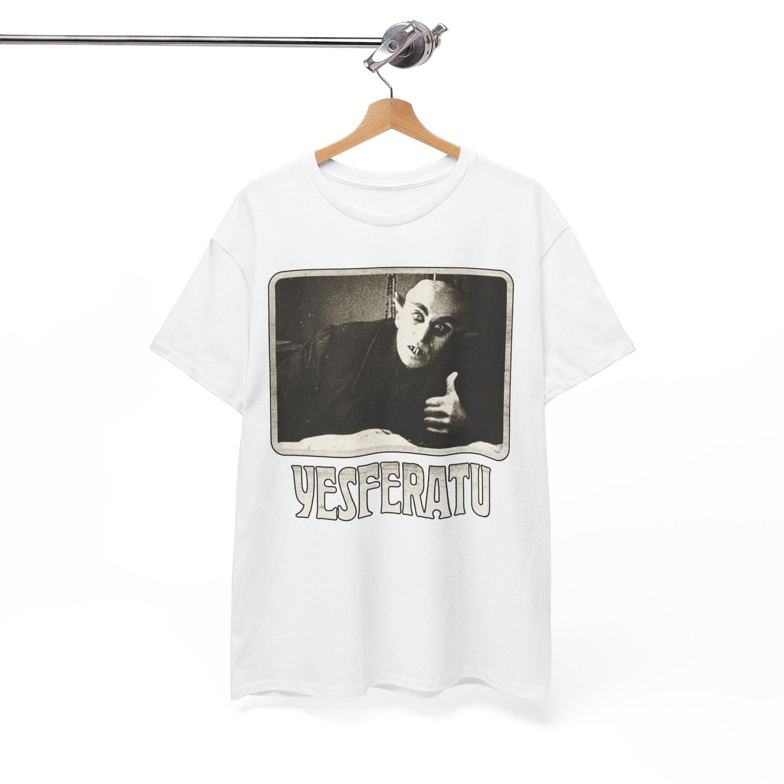 Yesferatu T-Shirt Funny Horror retro vintage White Unisex Shirt XL