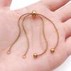 5Pcs Silver Extension Chains Stainless Steel Hand Bracelet Extensions  Jewelry Decoration