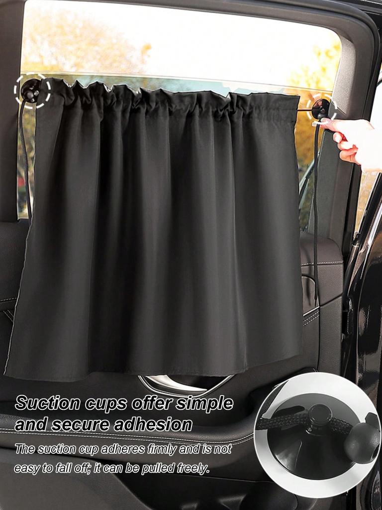 Car Sun Shades with Suction Cups, UV Heat Insulation Privacy Window Covers, Easy Install