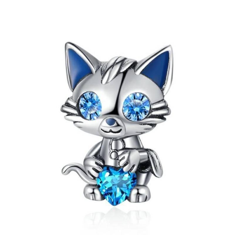 New Copper Cute Pet Series Lucky Cat Snail Penguin Monkey Charm Beads Fit For Original Hand Chain Diy Exquisite Jewelry Acce