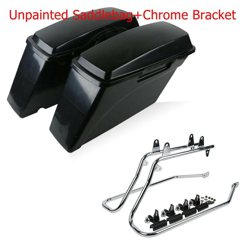 Motorcycle Hard Saddlebags Conversion Bracket Mounts For Harley Softail Heritage Deluxe 1984-2016