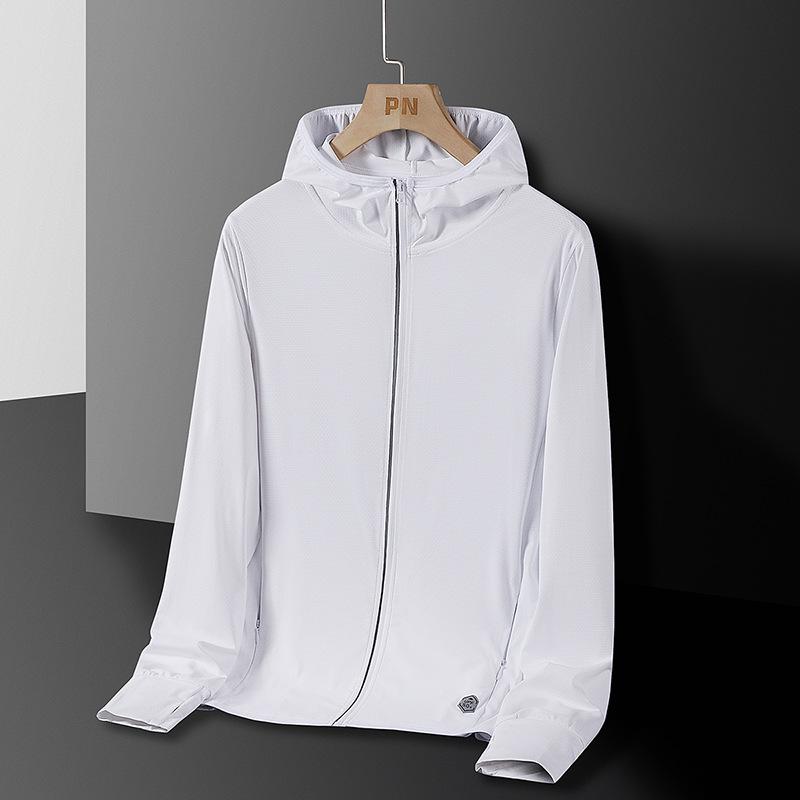 Unisex Hooded UV Protection Jacket - Sun Protection for Summer Outdoor Sports and Casual Wear.