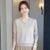 Hot-selling Mid-mother Fashion Collar Sweater Women's Pullover Bottoming Knitted Sweater Spring and Autumn Loose Top