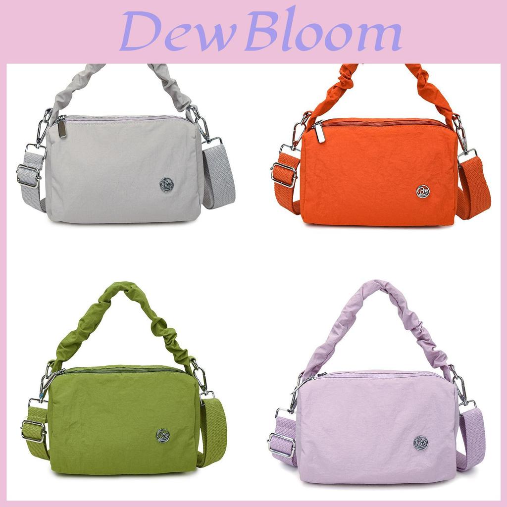 Nylon Boston Shoulder Bag With Zipper Closure For Daily Use